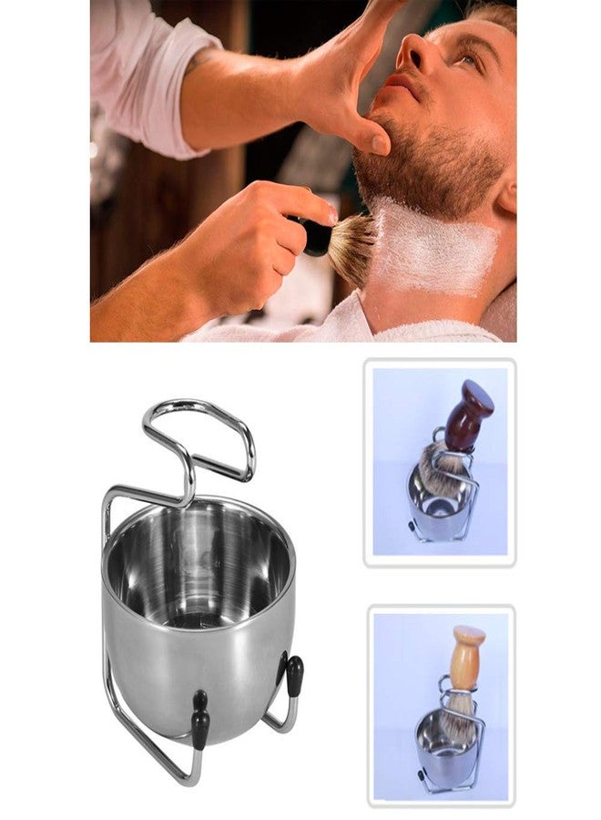 اس واي بي ال طقم حامل حلاقة ووعاء من الفولاذ المقاوم للصدأ، حامل شفرات حلاقة أمان قابل للتعديل، منظم أدوات العناية الشخصية للرجال في الحمام - Image 5